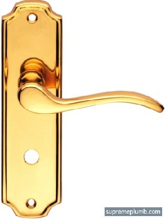 Barcelona Lever Bathroom Polished Brass